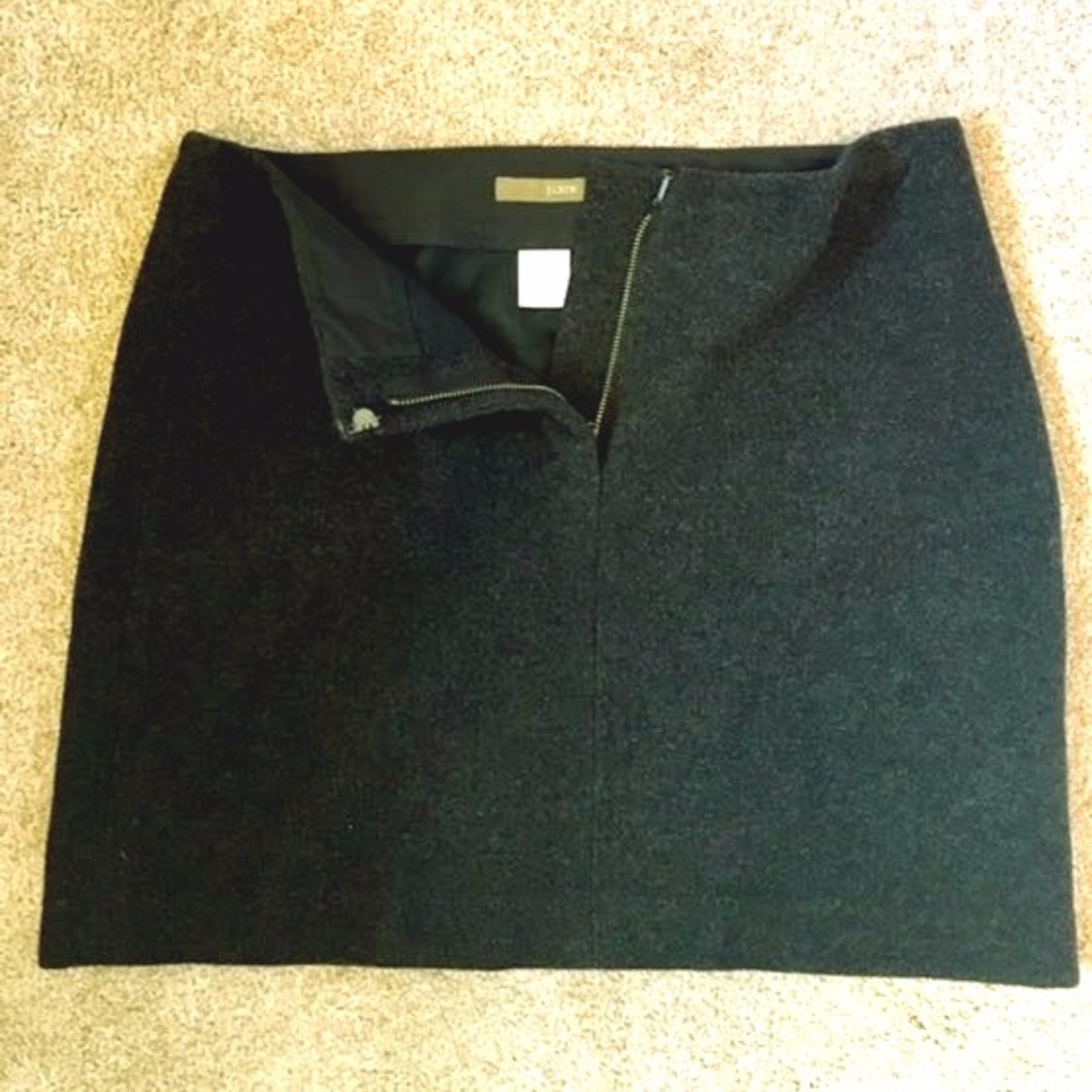 J. Crew Wool Mini Skirt